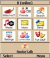 Freeware-symbian-rocketalk home screen